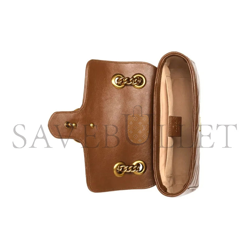 GUCCI GG MARMONT MINI MATELASSÉ SHOULDER BAG 446744 (22*13*6cm)